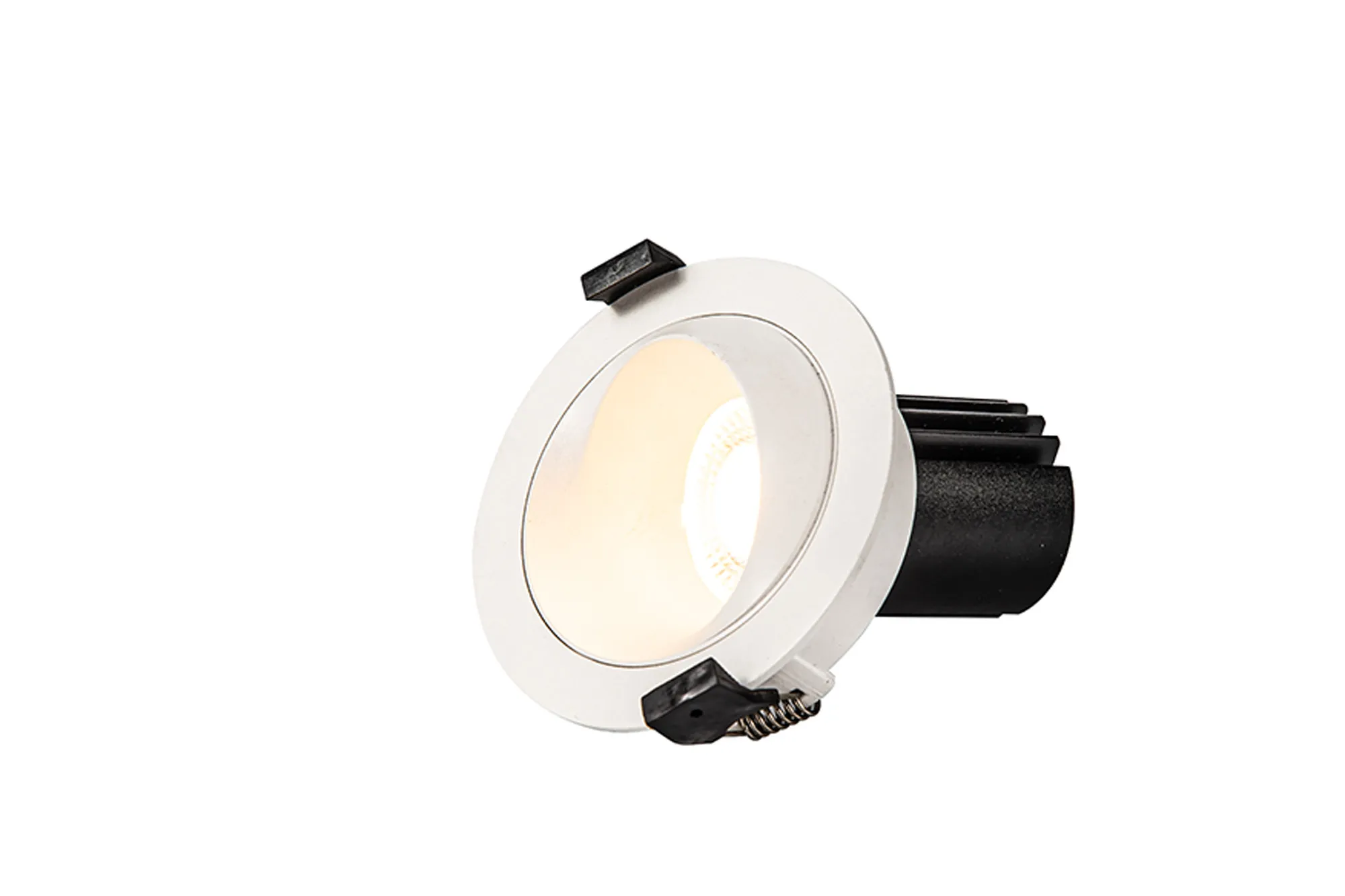 Bonia 12 Tridonic Powered 12W 3000K 1200lm 24° CRI>90 LED Engine White/White Fixed Recessed Spotlight, IP20 DM202424  Dlux Bonia 12